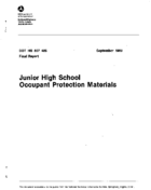 Junior High School Occupant Protection Materials