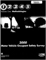 2000 Motor Vehicle Occupant Safety Survey Volume 1 Methodology Report