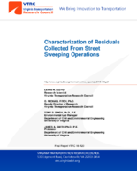 Characterization of Residuals Collected from Street Sweeping Operations