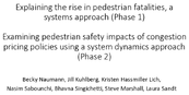 Explaining the Rise in Pedestrian Fatalities a Systems Approach Phase 1 Slides