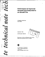 Performance of Improved Aerosol Cans Subjected to an Aircraft Fire