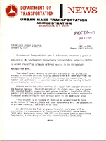 Department of Transportation News Urban Mass Transportation Administration DOT 0769