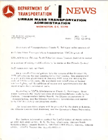 Department of Transportation News Urban Mass Transportation Administration UMTA 7348