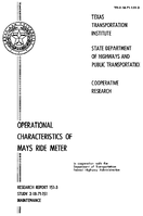 Operational Characteristics of Mays Ride Meter