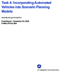 Incorporating Automated Vehicles into Scenario Planning Models