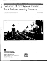 Evaluation of Prototype Automatic Truck Rollover Warning Systems