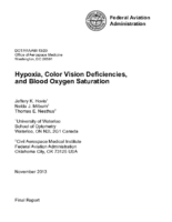 Hypoxia Color Vision Deficiencies and Blood Oxygen Saturation