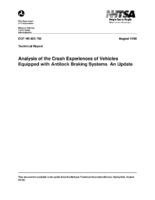 An Analysis of the Crash Experience of Light Trucks Equipped with Antilock Braking Systems
