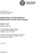 Distribution of Paroxetine in Postmortem Fluids and Tissues