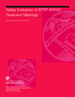 Safety evaluation of STOP AHEAD pavement markings