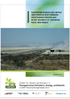Quantifying Bioavailable Metals and Potential Dust Emissions from HighwayRelated and Desert Sediments at Lordsburg Playa New Mexico