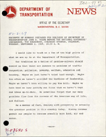 Excerpts of Remarks Prepared for Delivery by Secretary of Transportation John A Volpe before the National Governors Conference