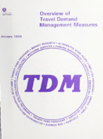 Overview of Travel Demand Management Measures Final Report