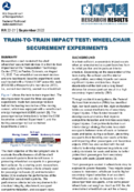 TraintoTrain Impact Test Wheelchair Securement Experiments