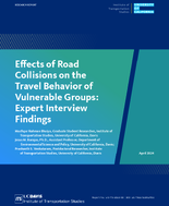 Effects of Road Collisions on the Travel Behavior of Vulnerable Groups Expert Interview Findings