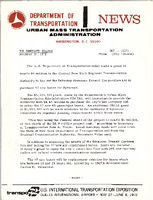 Department of Transportation News Urban Mass Transportation Administration DOT 23371