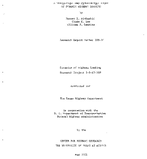 A Theoretical and Experimental Study of Dynamic Highway Loading