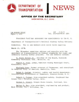 Department of Transportation News Releases for August 1975