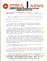 Department of Transportation News Urban Mass Transportation Administration DOT 6371