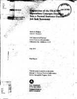 Conversion of the TRACON Operations Concepts Database into a Formal Sentence Outline Job Task Taxonomy