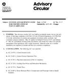 AC 2317 Systems and Equipment Guide for Certification of Part 23 Airplanes