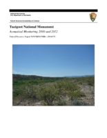 Tuzigoot National Monument  acoustical monitoring 2010 and 2012