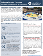 Arizona Border Planning Facilitating Transportation Across The Southern Border