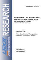Identifying Microtransit Service Areas Through Microsimulation