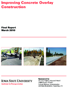 Improving concrete overlay construction