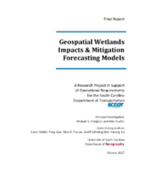 Geospatial wetlands impacts and mitigation forecasting models