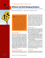 Efficient and Safe Merging Solutions Advanced Freeway Merge Assistance Harnessing The Potential Of IntelliDrive  fact sheet
