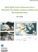 20132015 Climate Resilience Pilot Program Outcomes Lessons Learned and Recommendations