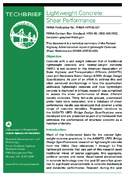 Lightweight Concrete Shear Performance Tech Brief