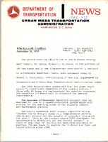Department of Transportation News Urban Mass Transportation Administration UMTA 7697