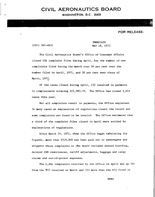 Air Travel Consumer Report April 1972