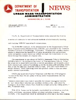 Department of Transportation News Urban Mass Transportation Administration DOTR13