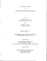 An Interim Report on a Study of Roadway Lighting Systems