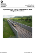 High Speed Rail Cost of Compliance for Noise Mitigation Procedures