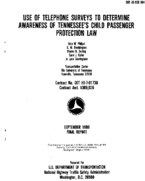 Use of Telephone Surveys to Determine Awareness of Tennessees Child Passenger Protection Law