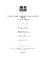 Evaluating Curve Speed Behavior Using Shrp 2 Data