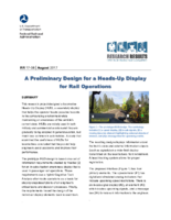 A Preliminary Design for a HeadsUp Display for Rail Operations