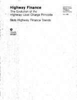Highway Finance The Evolution of the HighwayUser Charge Principle State Highway Finance Trends