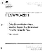 Finite Element SurfaceWater Modeling System TwoDimensional Flow in a Horizontal Plane Users Manual