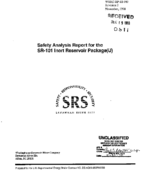 Safety analysis report for the SR101 inert reservoir package