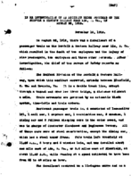 Interstate Commerce Commission Report of the Accident  Investigation Occurring on the NORFOLK AND WESTERN RAILWAY ADA WV