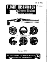 AC 6170A Flight Instructor Instrument  Airplane Written Test Guide