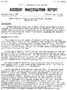 Investigation of Aircraft Accident UNION PRODUCING COMPANY NEAR SHREVEPORT LOUISIANA 19540110