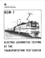 AEM7 electric locomotive testing at the Transportation Test Center