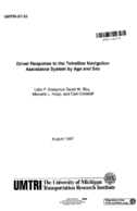 Driver Response to the TetraStar Navigation Assistance System by Age and Sex