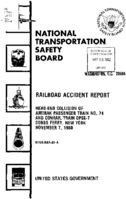 Interstate Commerce Commision Report of the Accident  Investigation Occuring on the AMTRAK TRAIN DOBBS FERRY NY